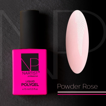 Nartist Polygel Liquid Powder rose 15 ml